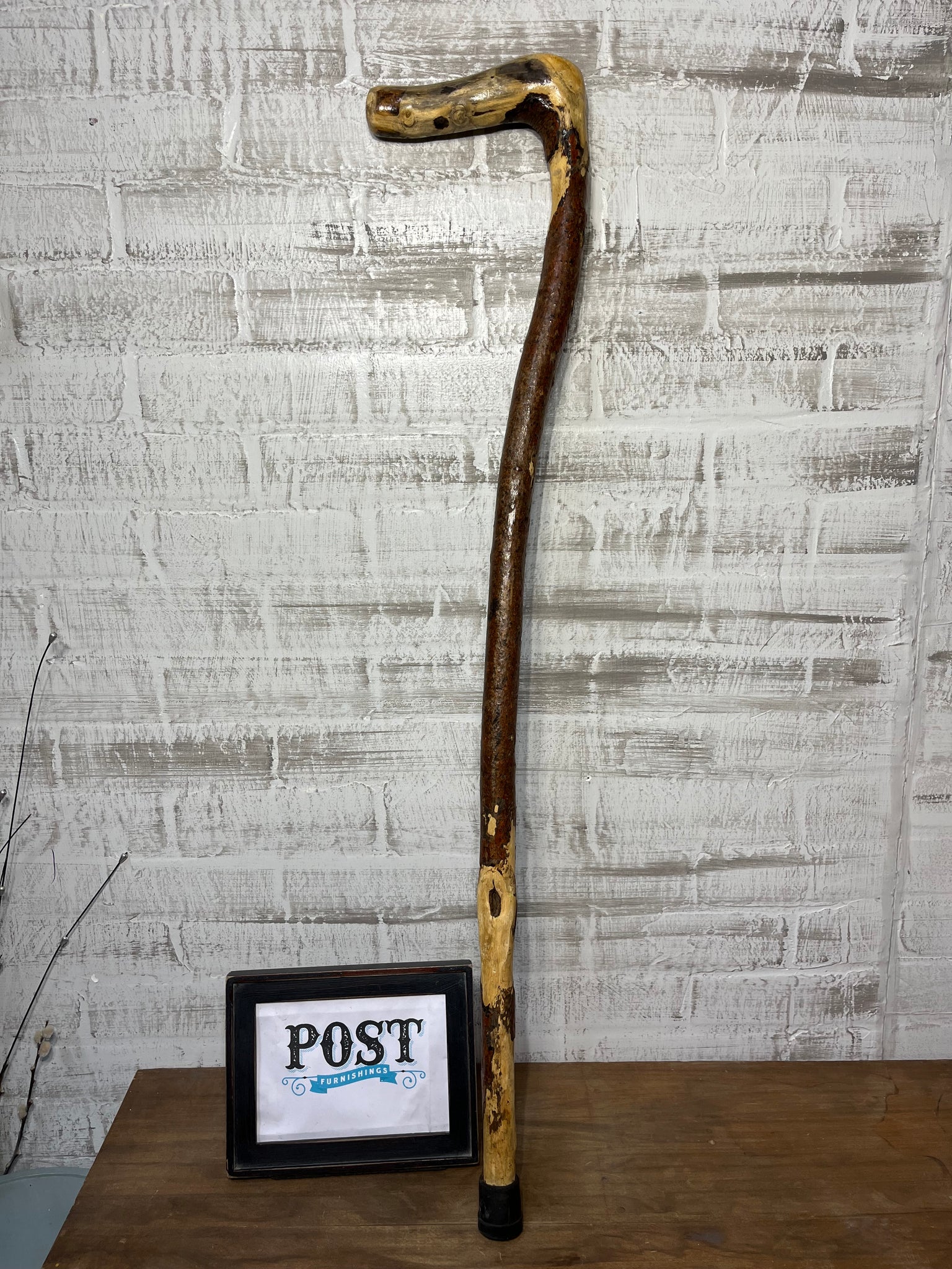 Natural Carved Wood Cane
