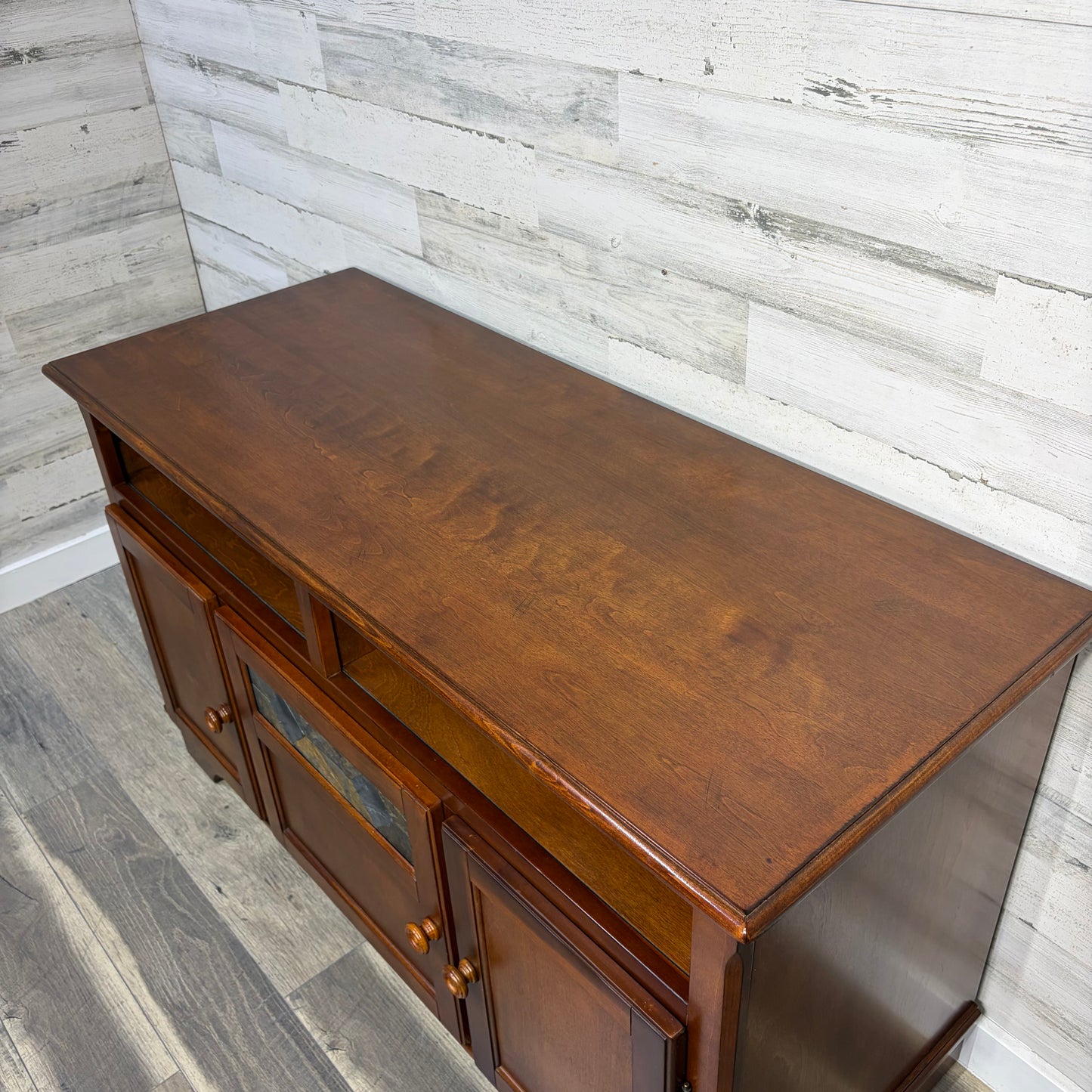Wood & Stone Tv Stand