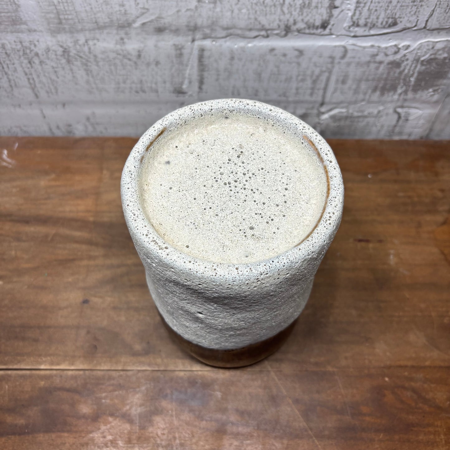 Small Texture Ceramic Bronze Two Tone Candle Holder