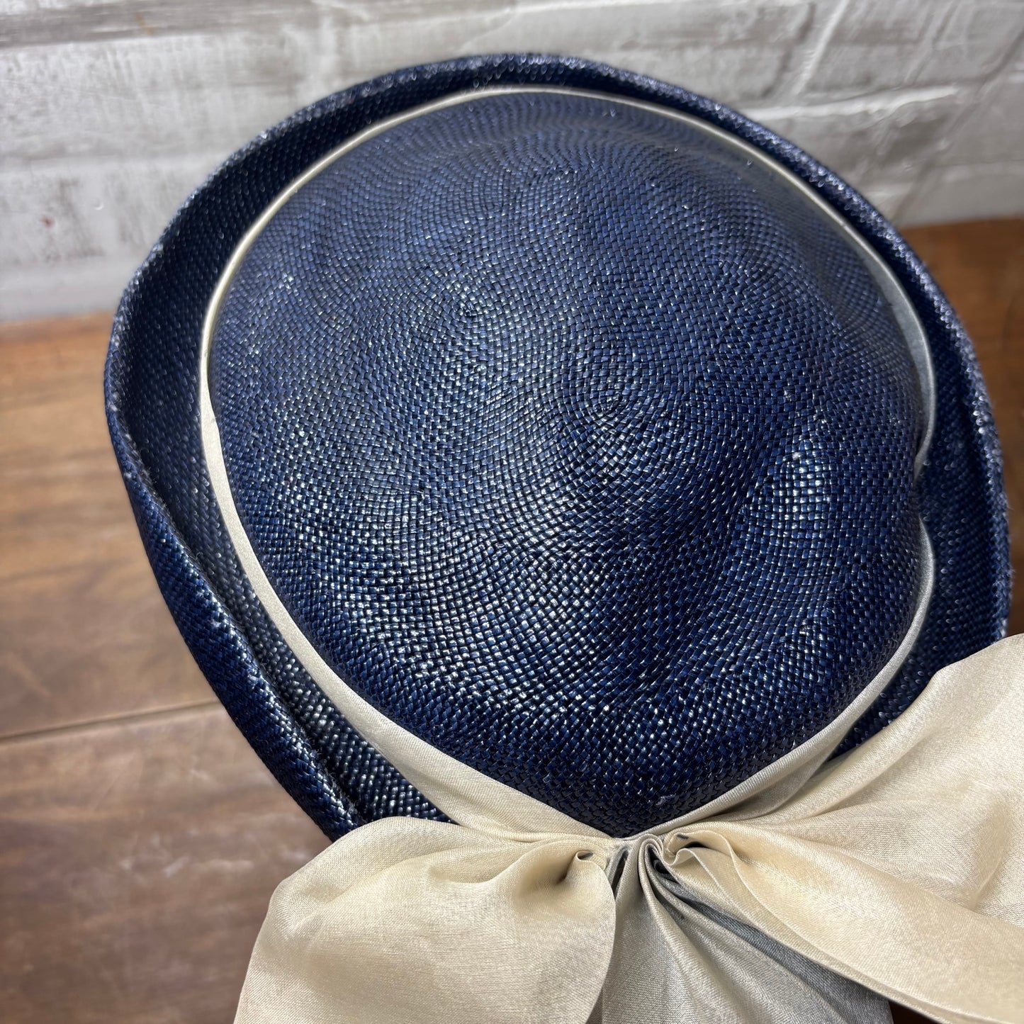 Vintage Betmar Navy Blue Cocktail Hat