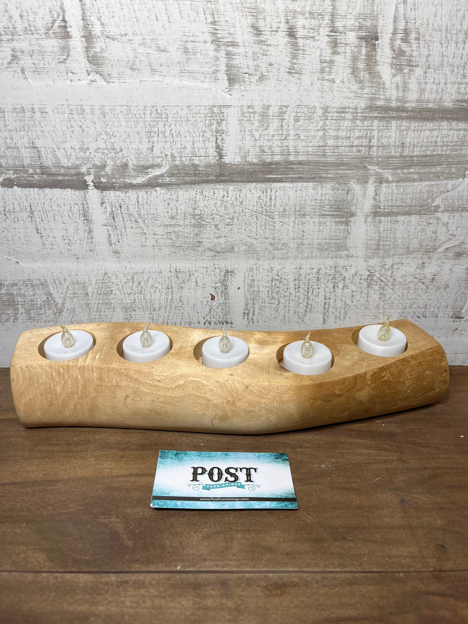 Wooden Candle Holder
