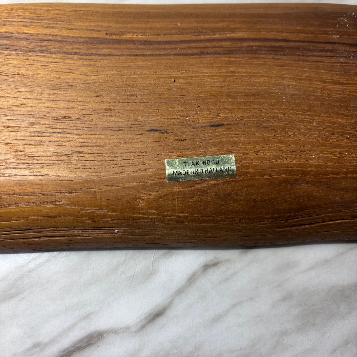Vintage Teak Wood Double Tray