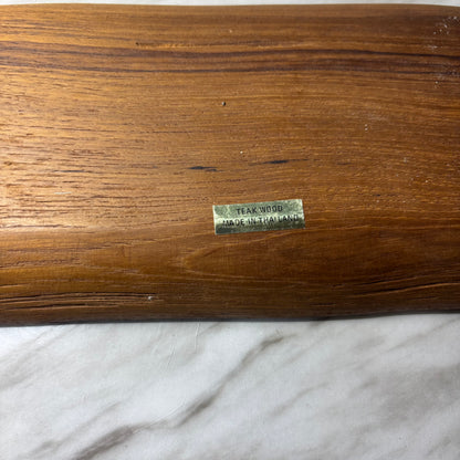 Vintage Teak Wood Double Tray