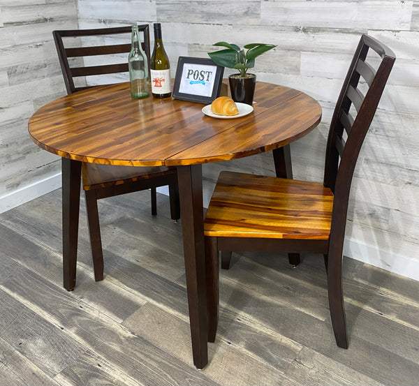 Round Drop Leaf Dining Set