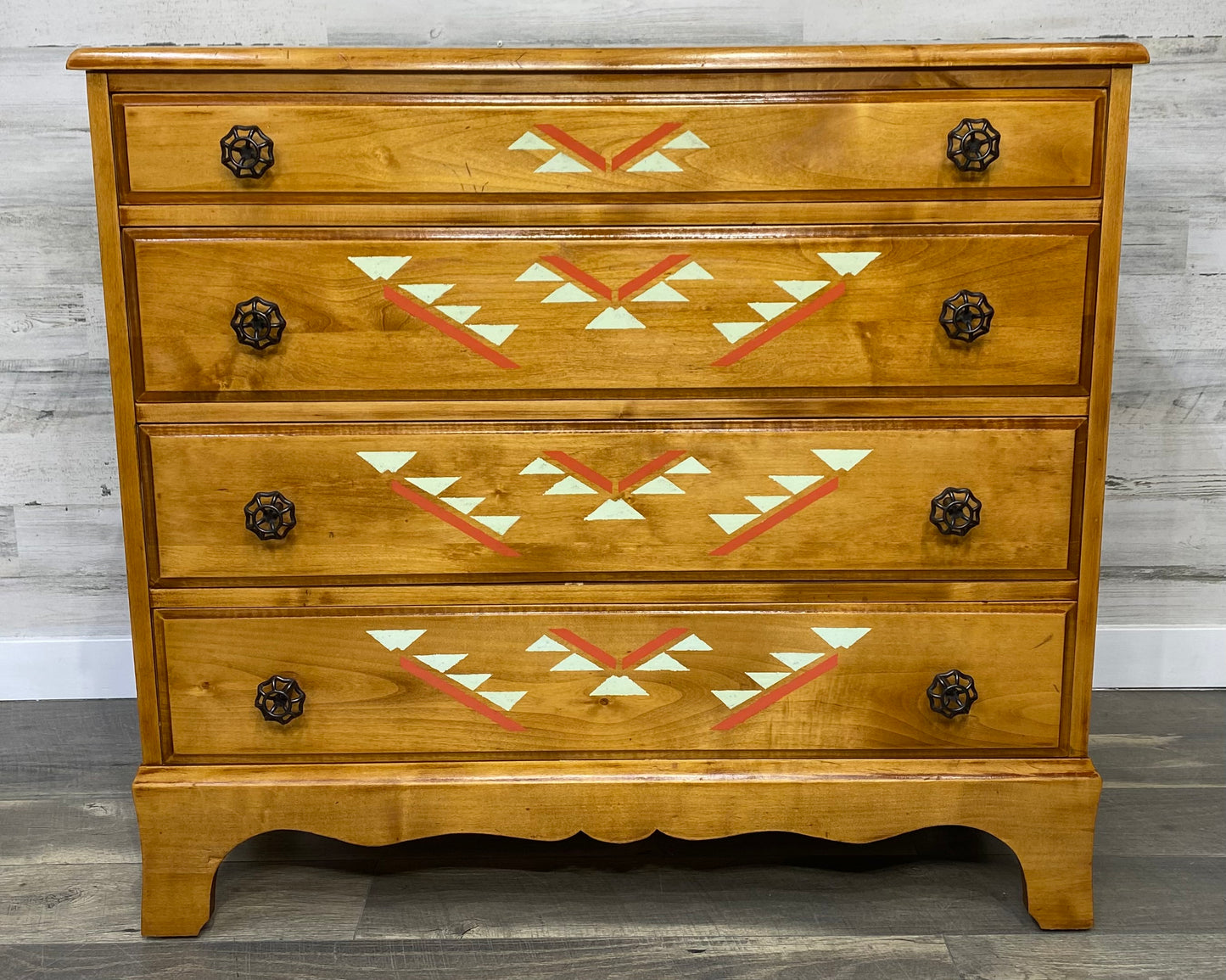 Tribal Theme Wood Dresser