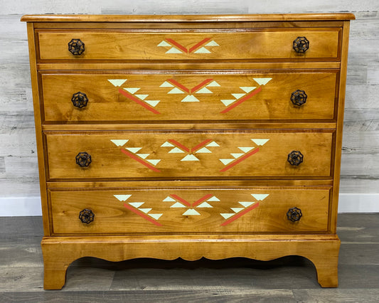 Tribal Theme Wood Dresser