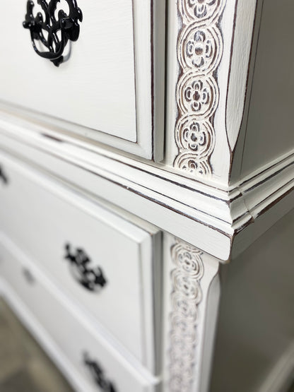 Tall White Farmhouse Dresser