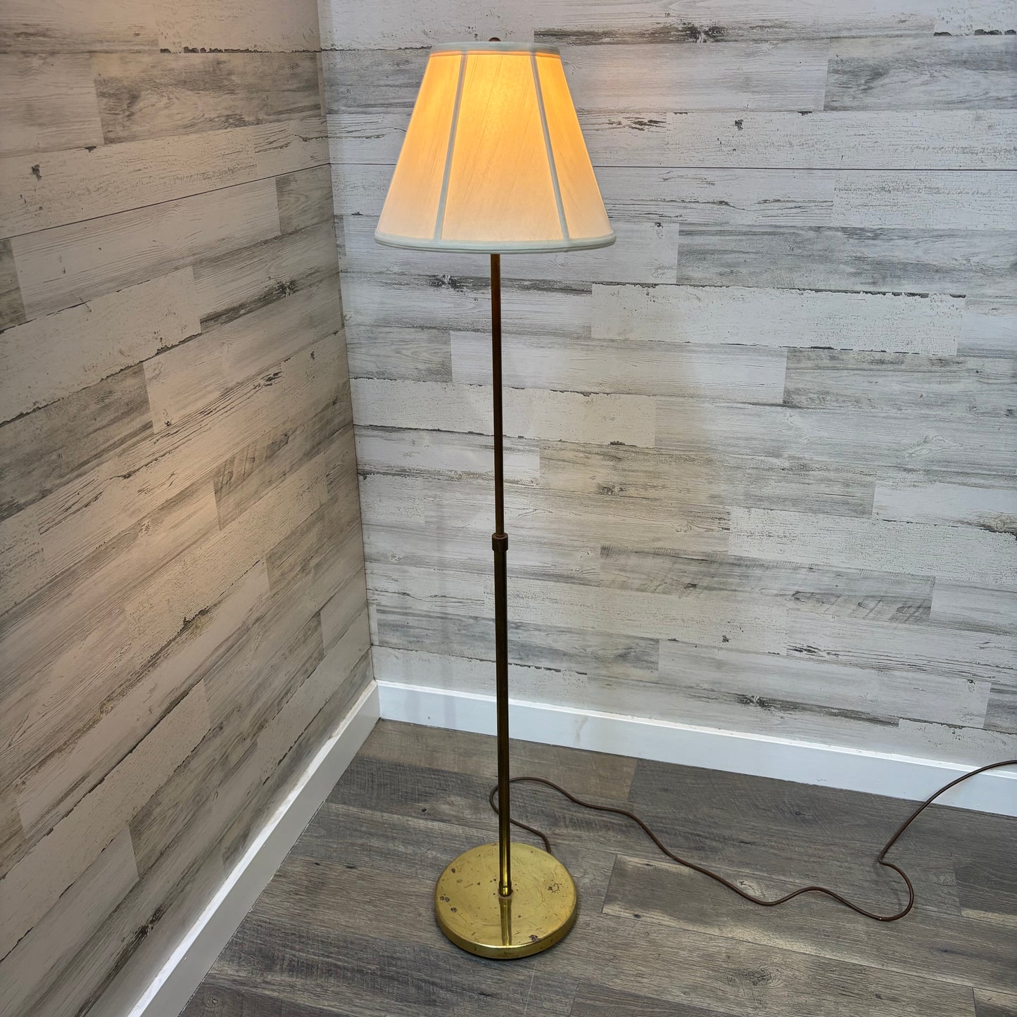 Vintage Brass Floor Lamp