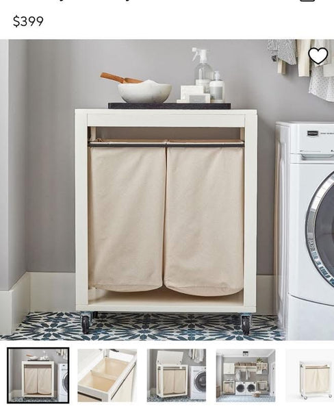 Pottery Barn Laundry Cart