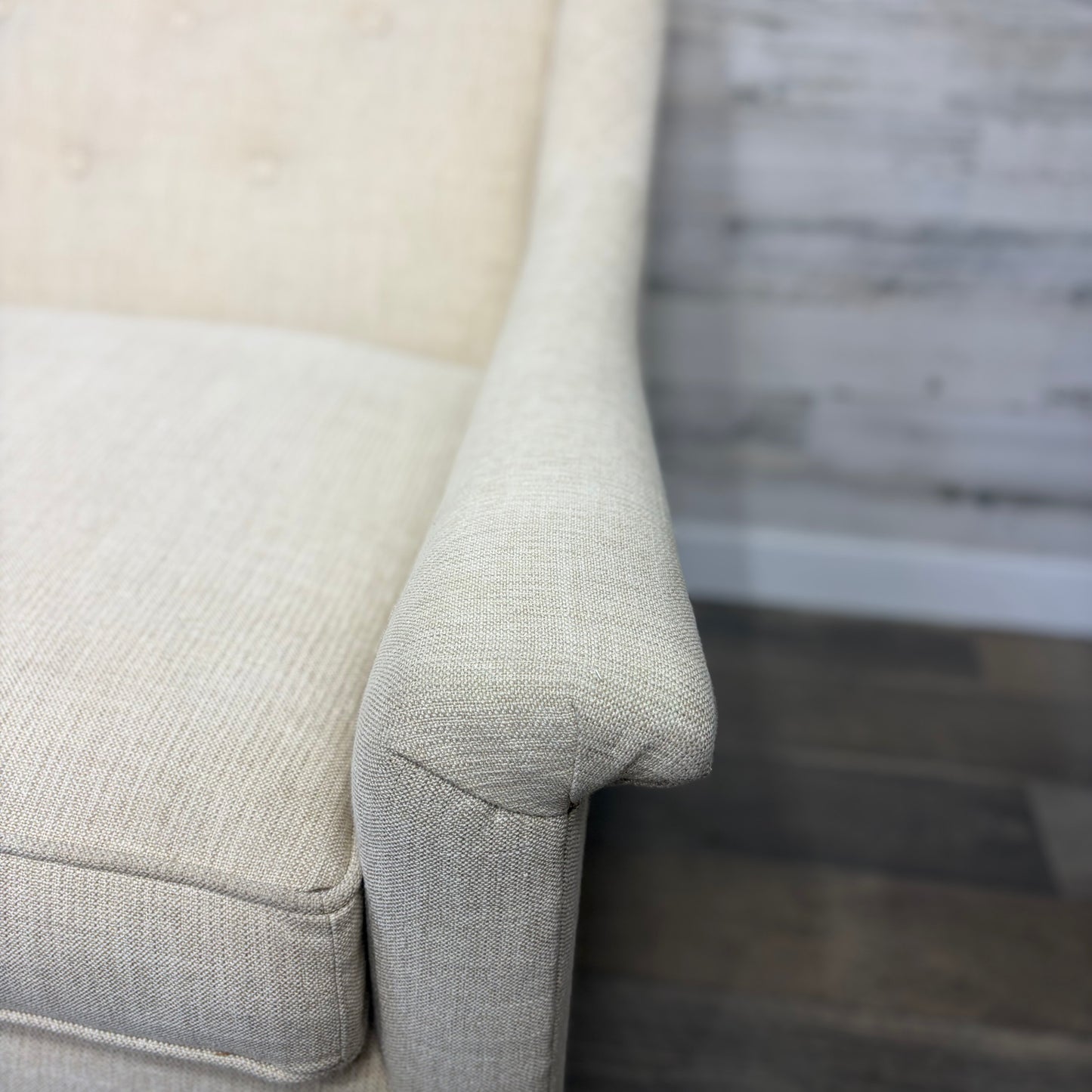 Modern Cream Tufted Sofa Couch