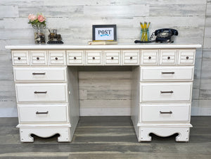 Large White Farmhouse Desk