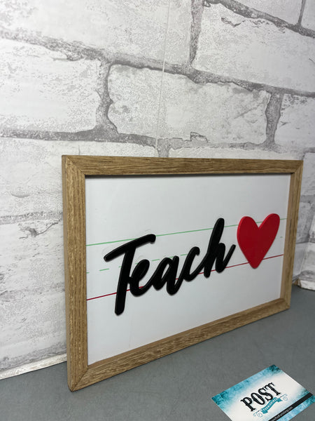 “Teach” Sign