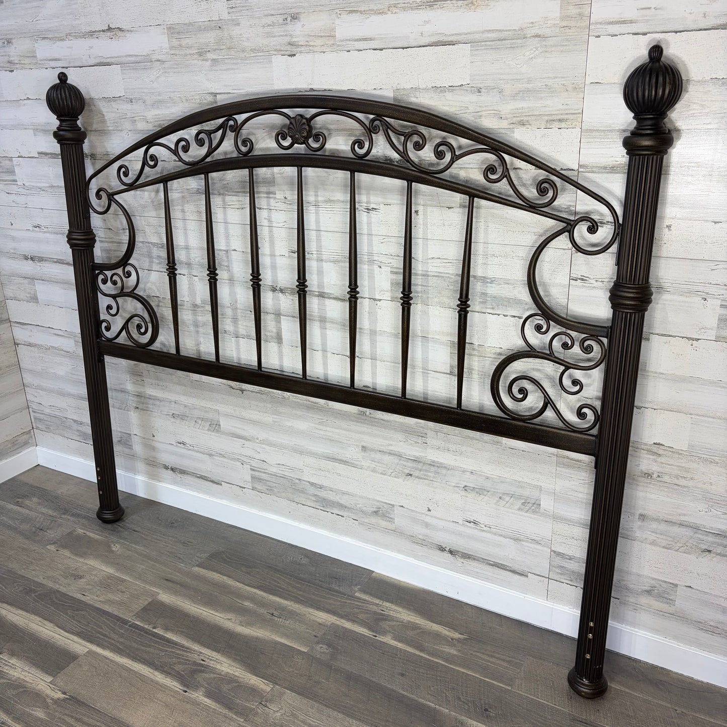 Hillsdale Chesapeake King Metal Headboard Rustic Brown
