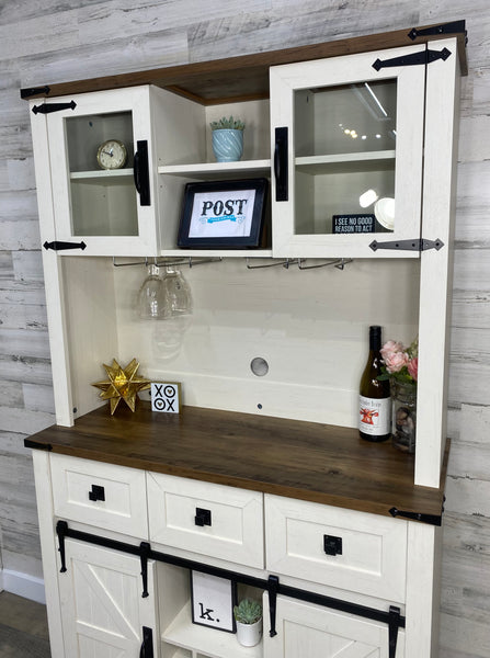 Farmhouse White Hutch