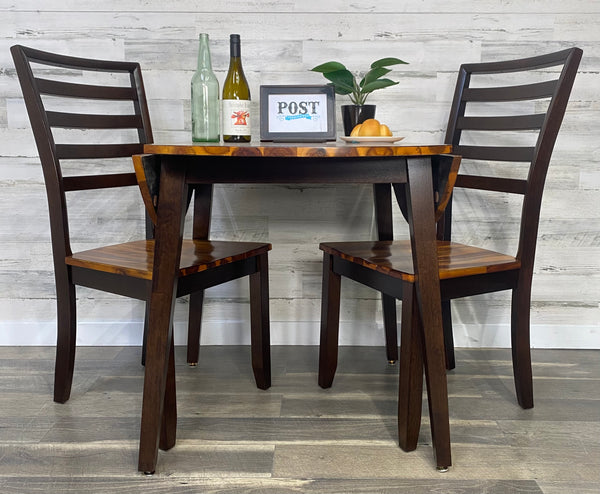 Round Drop Leaf Dining Set