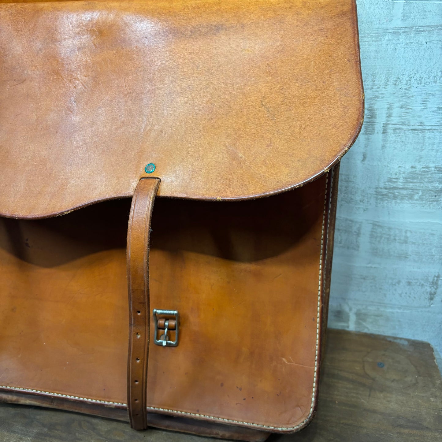 Genuine Leather Saddle Bag For Horse
