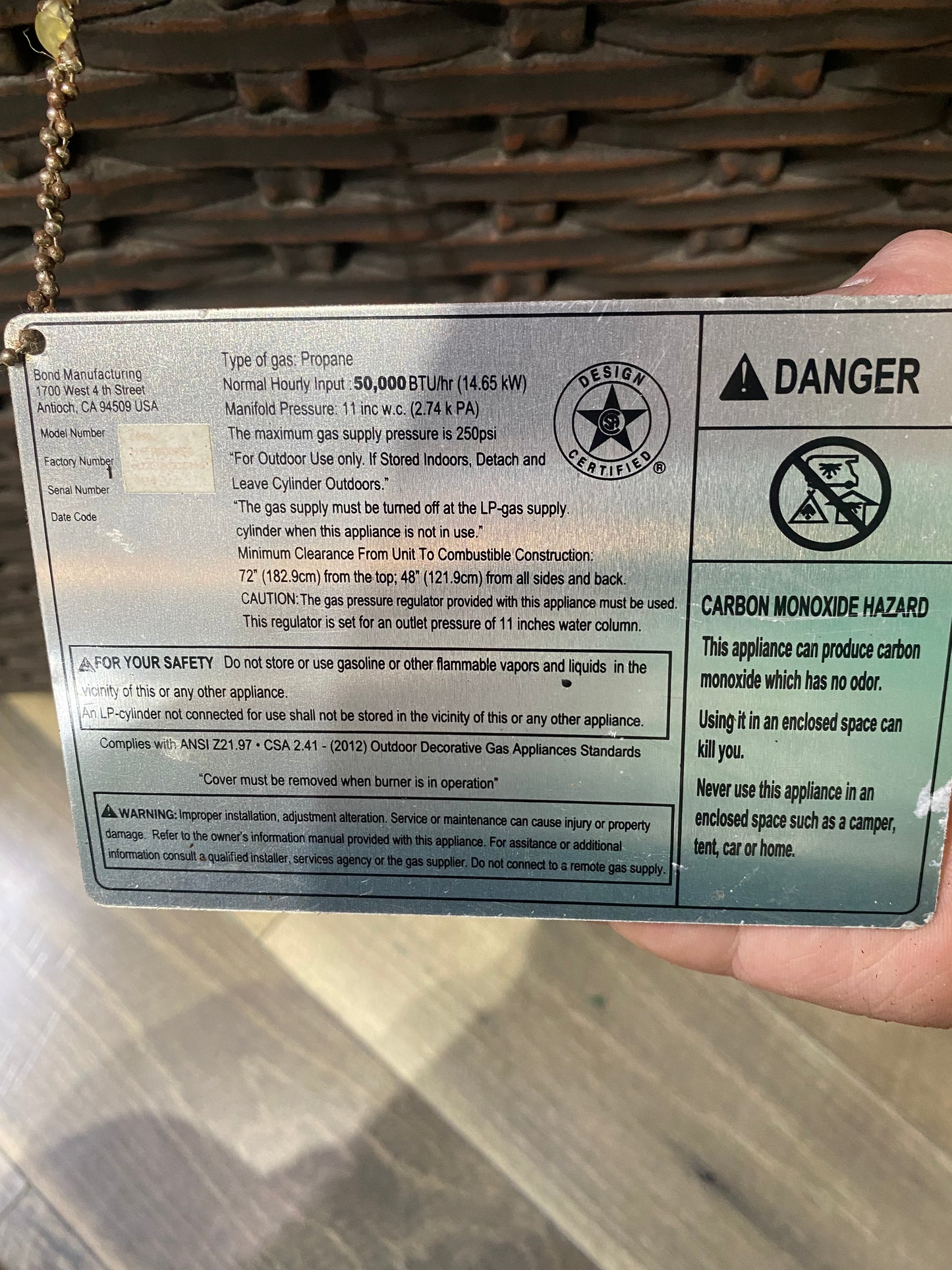 Propane Outdoor Fire Pit