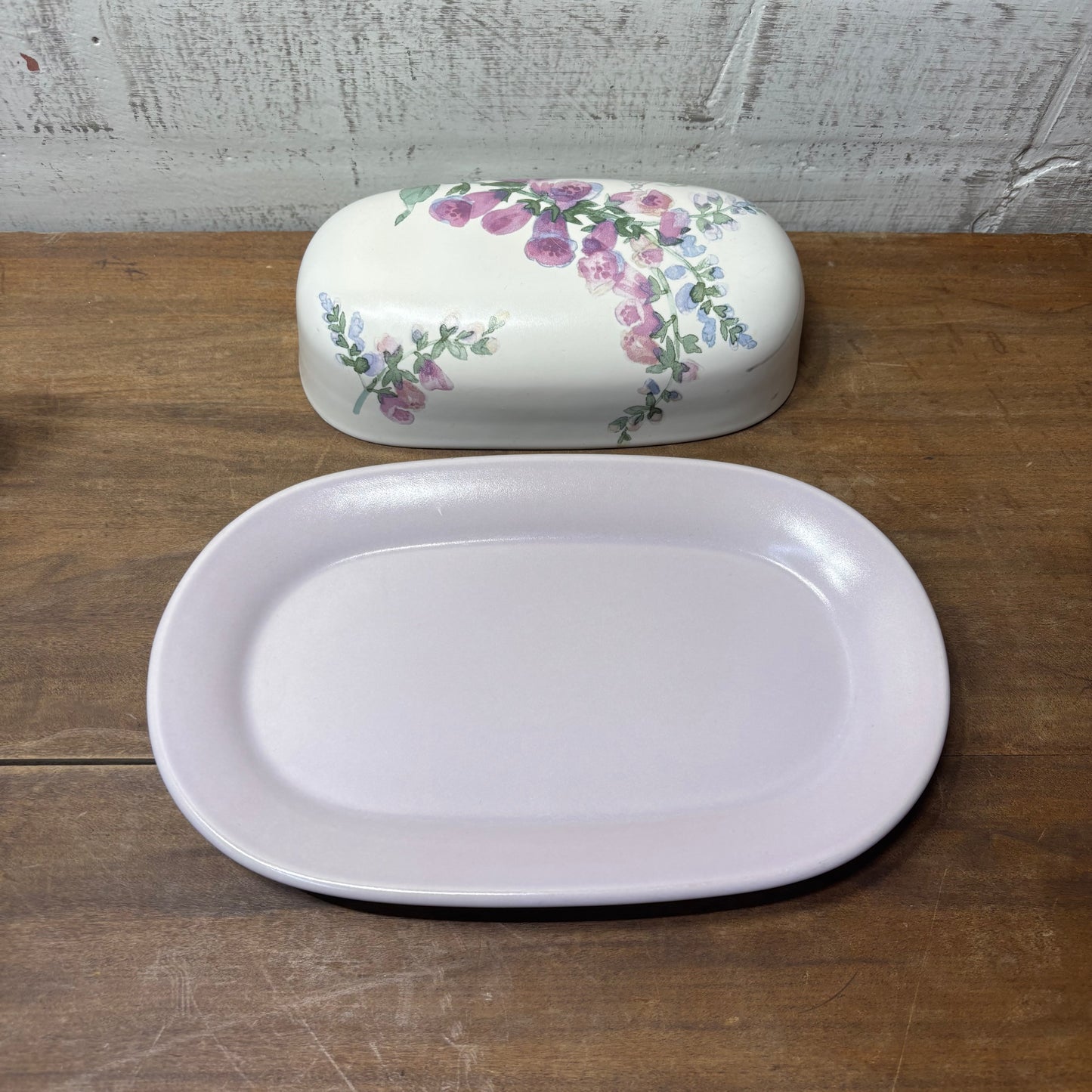 Vintage Pfaltzgraff Cape May Butter Dish, Creamer Pitcher, Covered Sugar Bowl Set