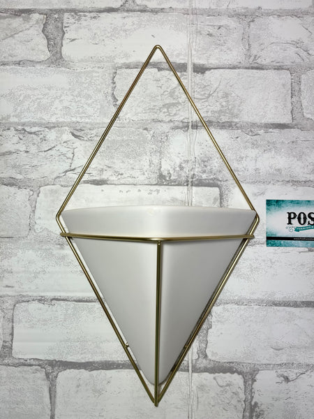 Ceramic Geometric Hanging Plant Holder