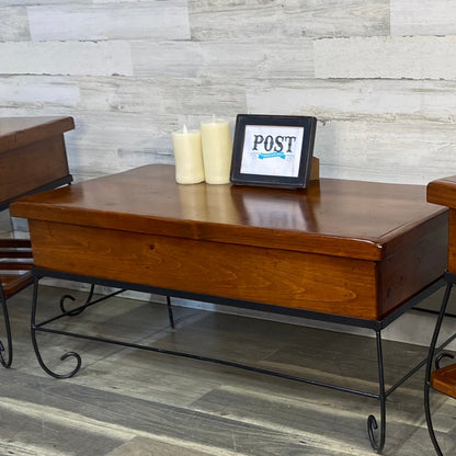 Rustic Storage Coffee Table