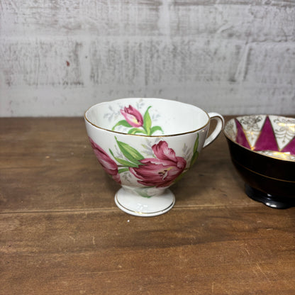Vintage Porcelain Teacup Set Of 4 #5
