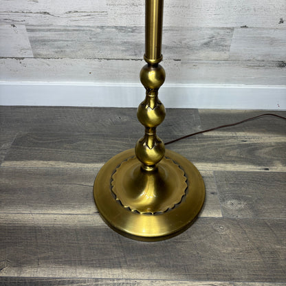 Vintage Four Light Torchiere Milk Glass Floor Lamp