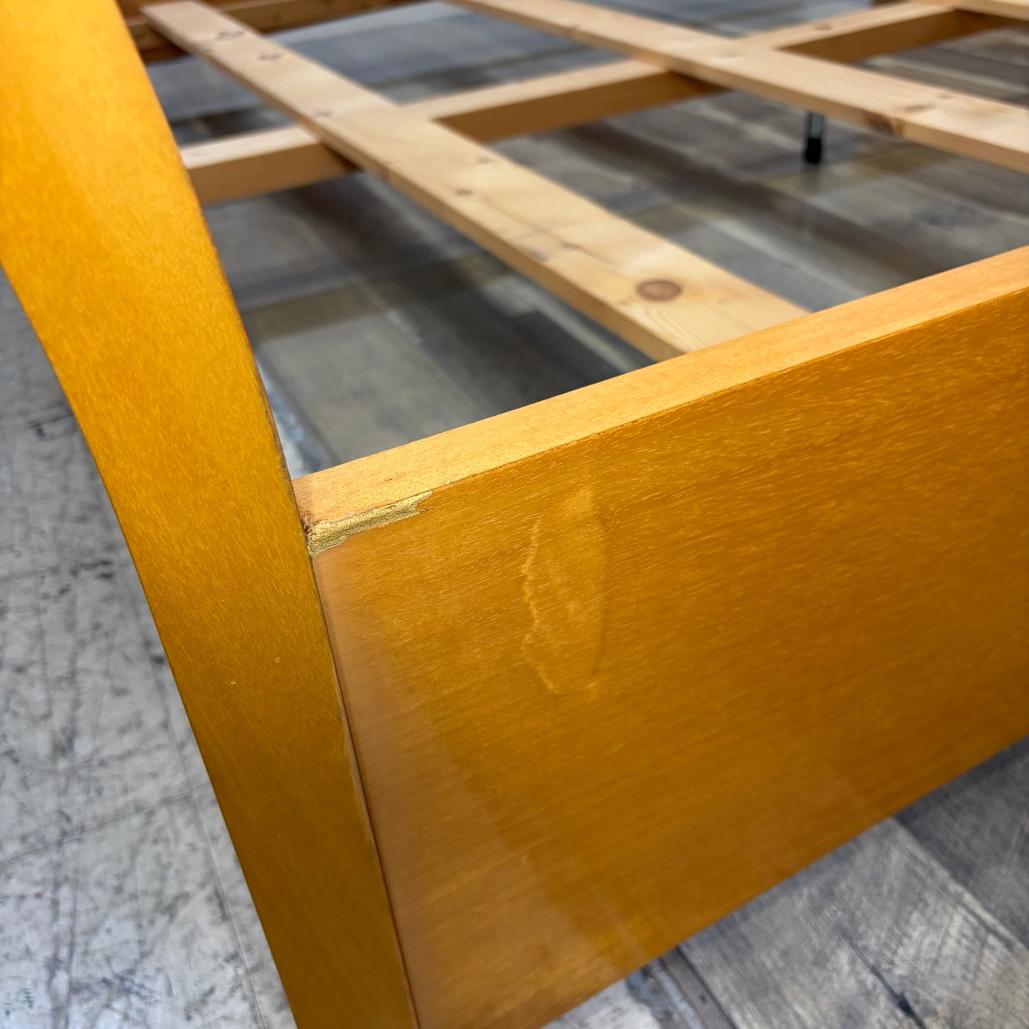 Vintage Birdseye Maple King Bedframe