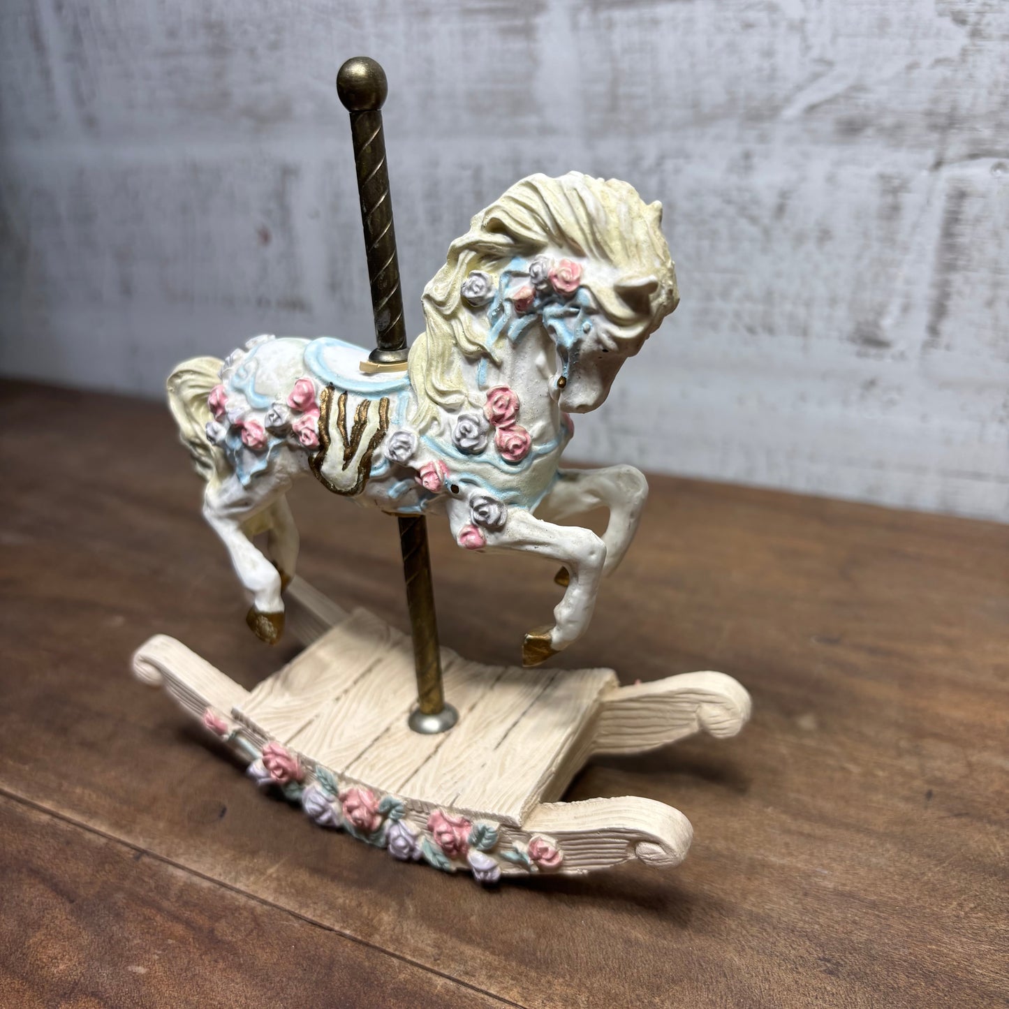 Vintage Rocking Carousel Horse Figurine