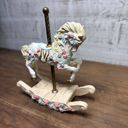 Vintage Rocking Carousel Horse Figurine