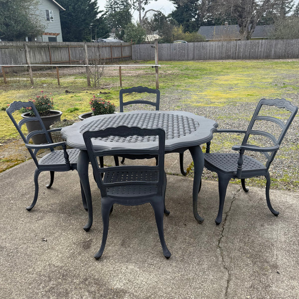 5pc Cast Aluminum Outdoor Dining Set