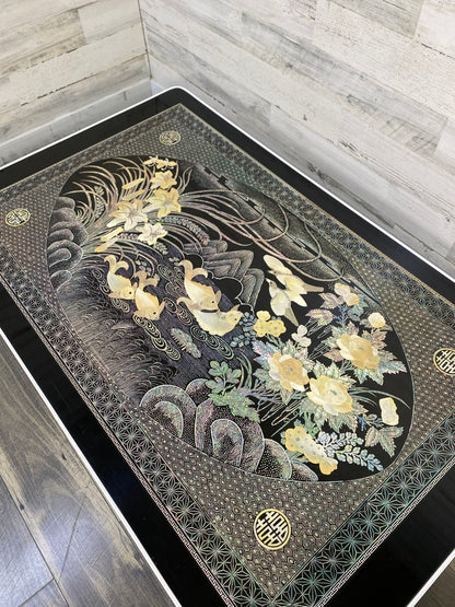 Vintage Folding Korean Tea Table- Black