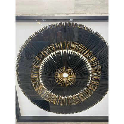 Uttermost Sandara Black And Gold Shadowbox Art