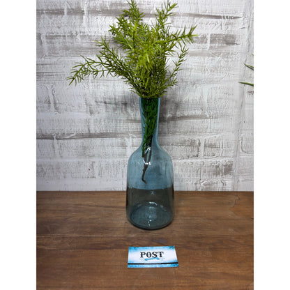 Hand Blown Blue Glass Vase