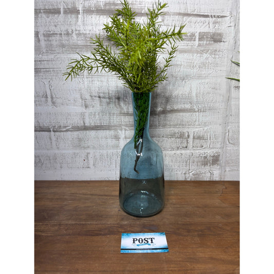Hand Blown Blue Glass Vase