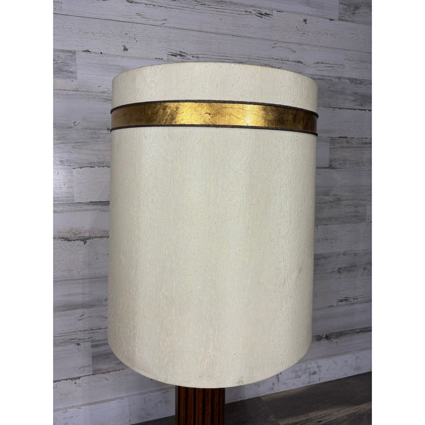 Mid Century Teak Panel Table Lamp