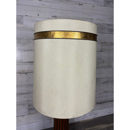 Mid Century Teak Panel Table Lamp