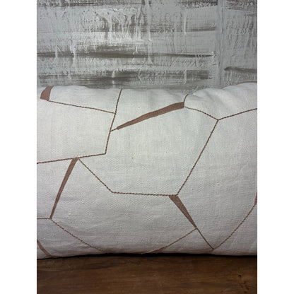 Diverging Blush Decorative Large Lumbar Pillow