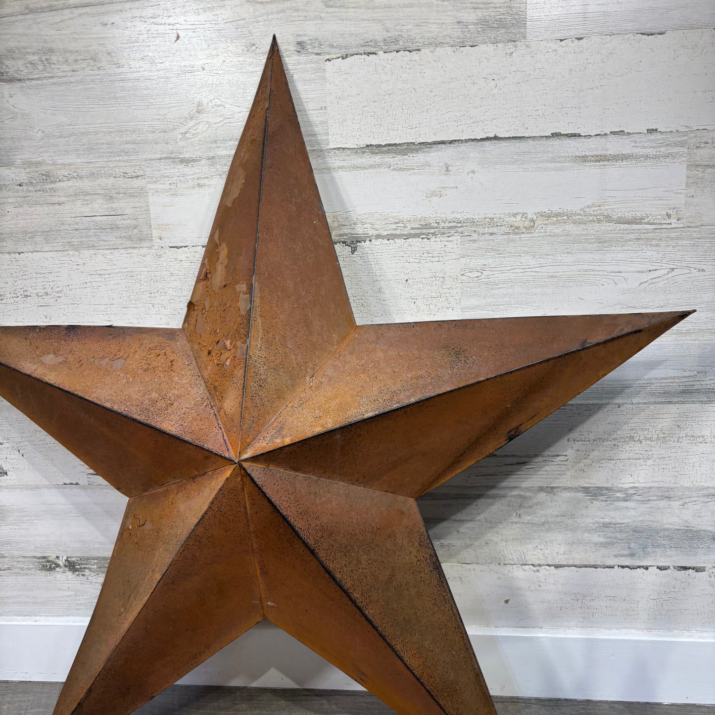 Large Rusty Metal Star Sign