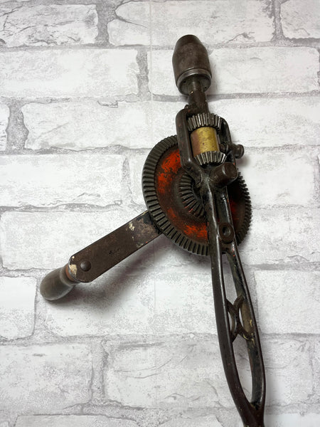 Antique Goodell Pratt Shoulder Hand Crank Drill