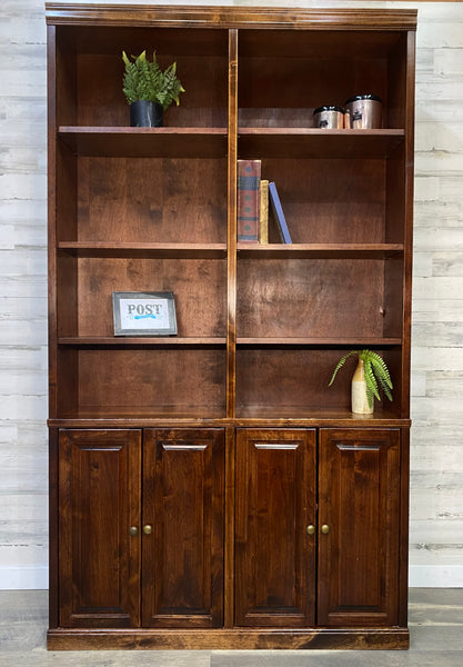 Large Wood Bookshelf Unit