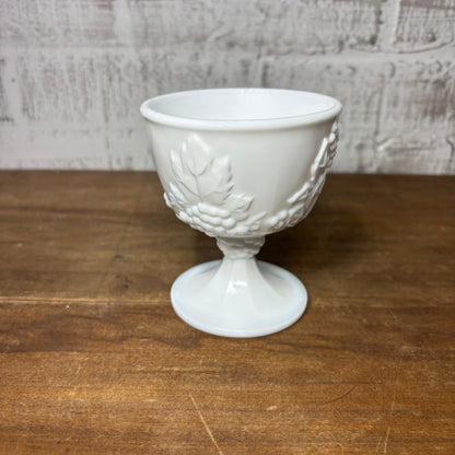 Vintage Milk Glass Open Sugar Bowl