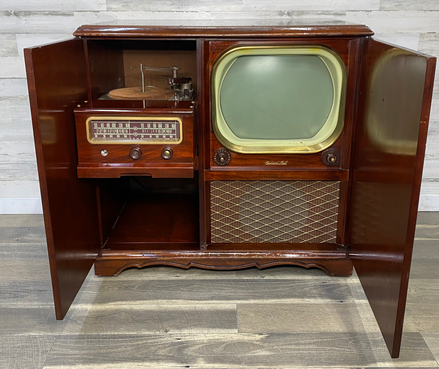 Vintage Packard Bell Stereo Console TV, Radio, Record Player