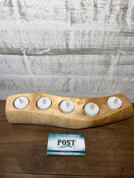 Wooden Candle Holder