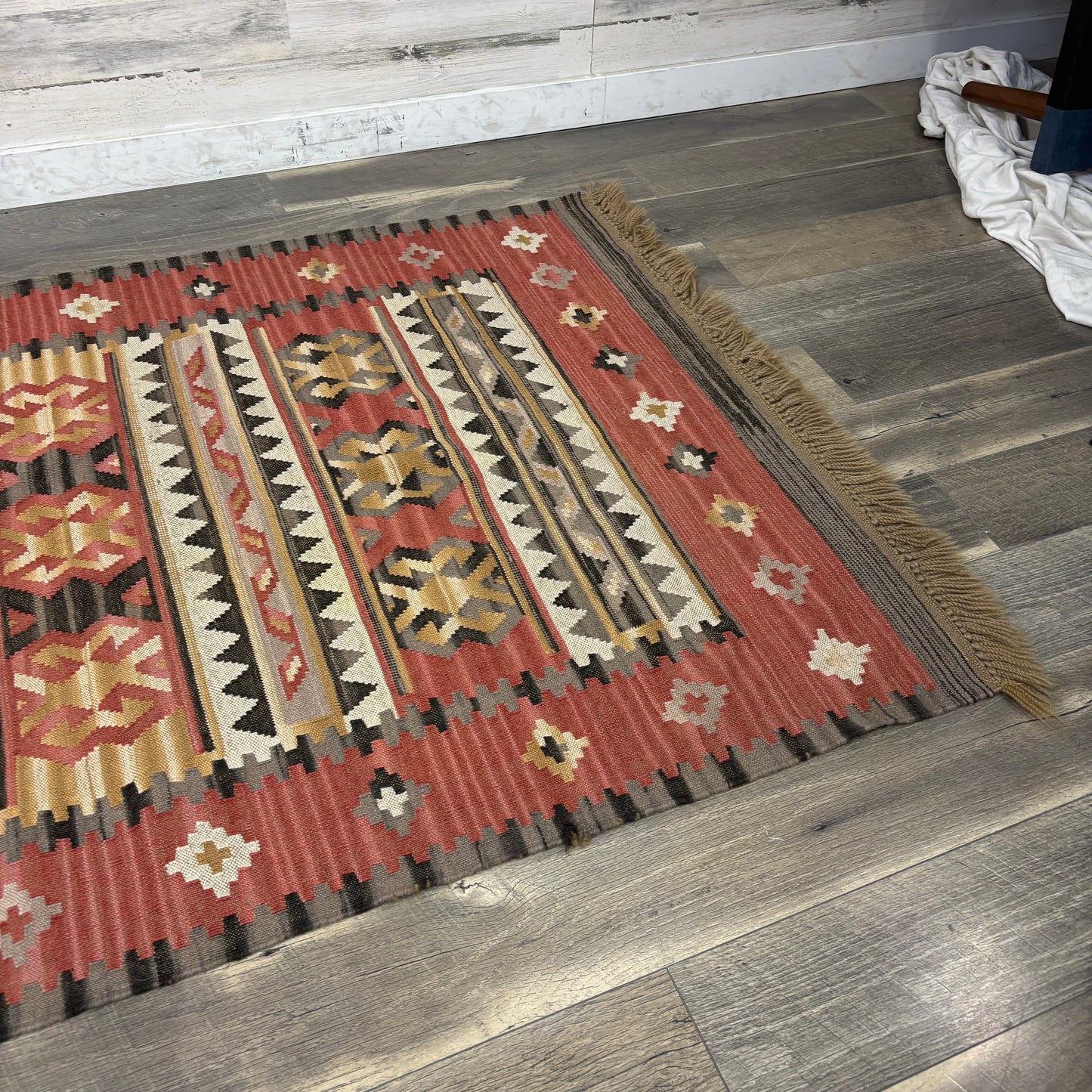 Vintage Turkish Kilim Wool Rug