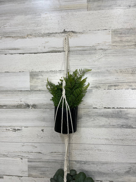 Double Macrame Hanging Plant Holder