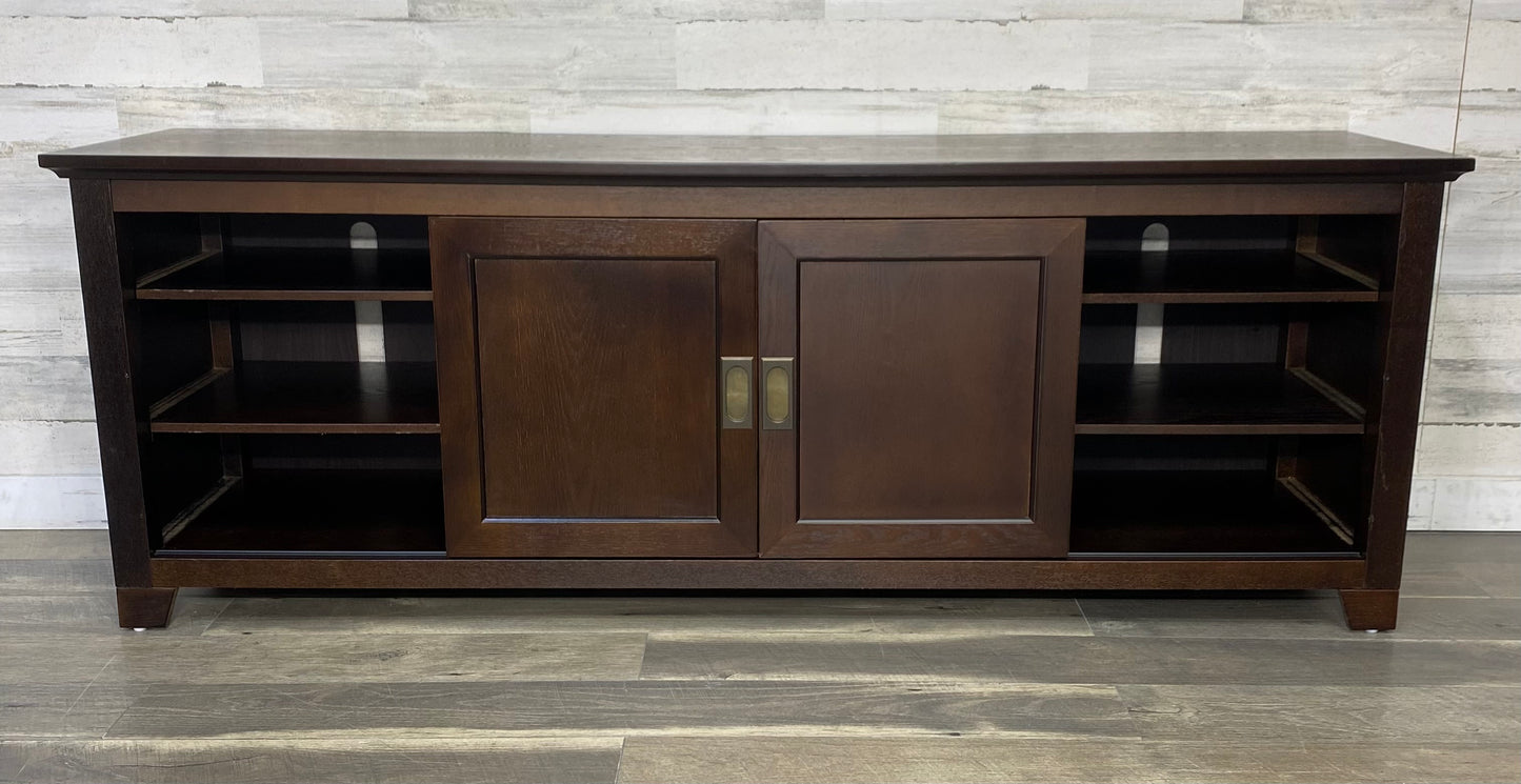 Dark Wood TV Stand