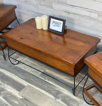 Rustic Storage Coffee Table