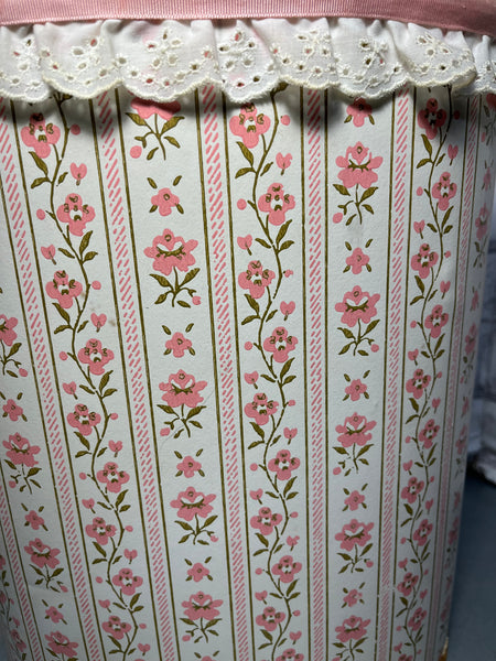 Vintage Floral Harvell Waste Basket