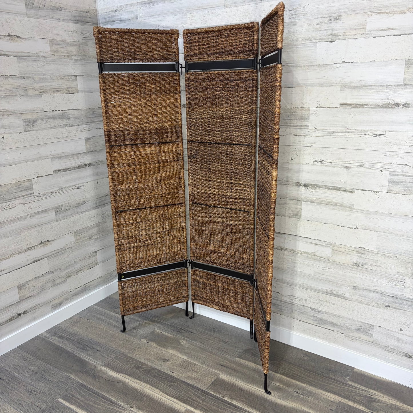 3pc Woven Seagrass Room Divider