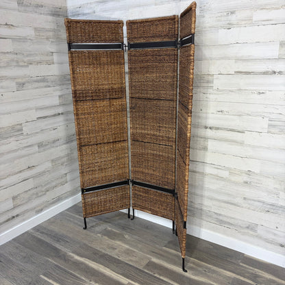 3pc Woven Seagrass Room Divider